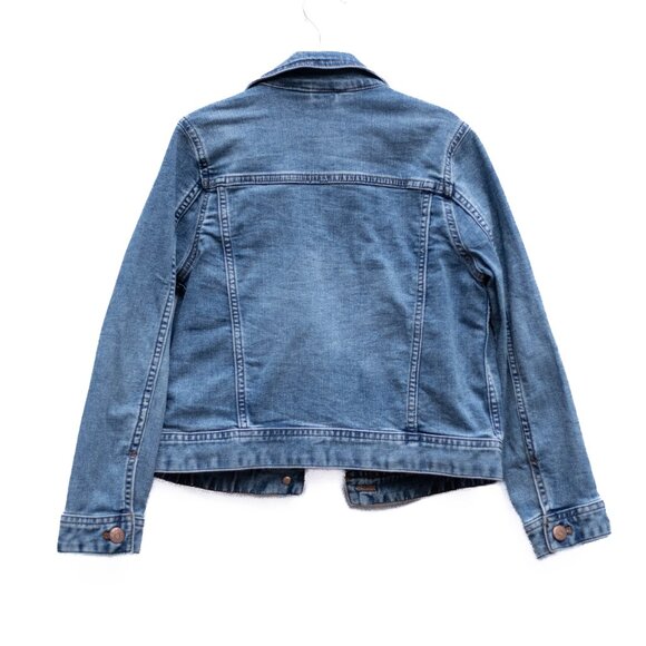 Crewcuts by J.Crew Girls Denim Jean Jacket M (8-9) Classic Blue Casual - Picture 3 of 8